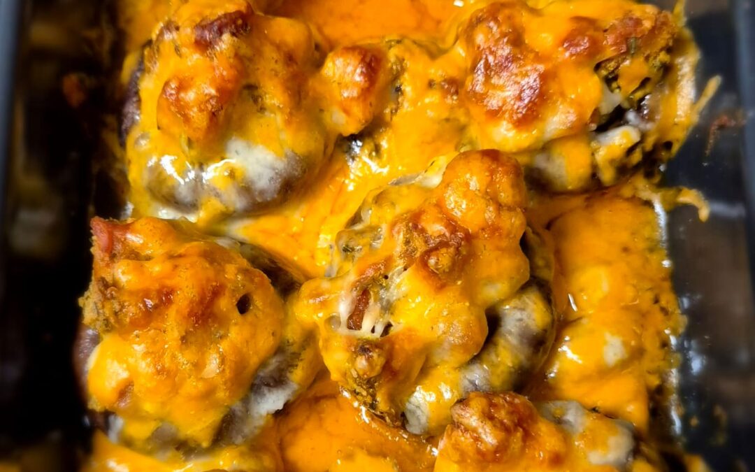 Keto-friendly Spicy Cheese Champignons